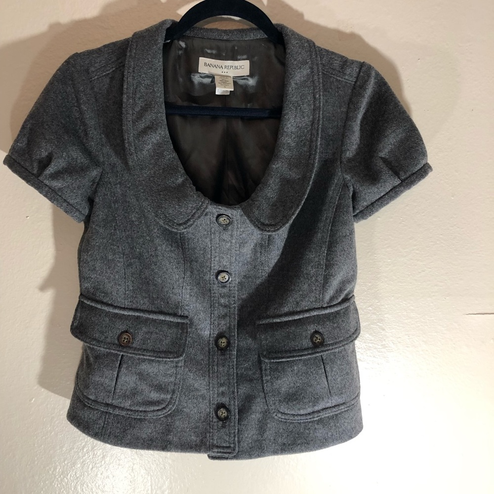 Banana Republic Charcoal Gray Wool Jacket Sz. 4
